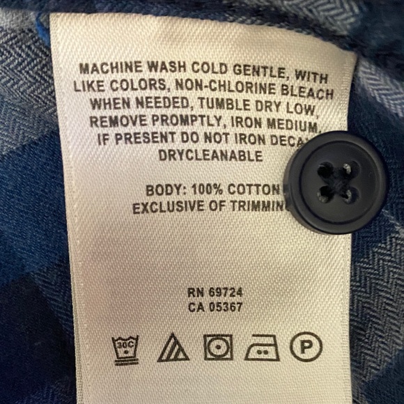 Columbia Men's Blue Plaid Shirt L - Picture 5 of 8